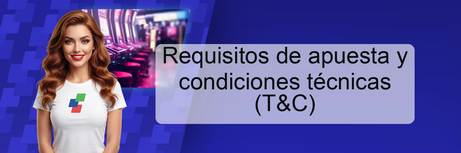 Requisitos de apuesta y condiciones técnicas (T&C) Requisitos de apuesta y condiciones técnicas (T&C)